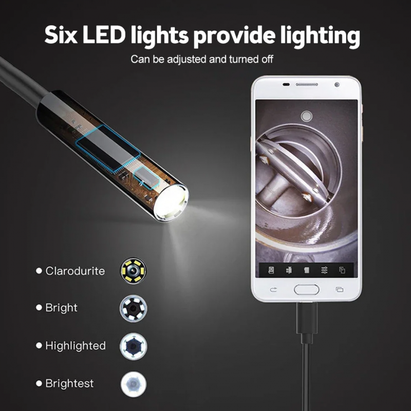 Versatile 3 in 1 Endoscope Camera 3.5M | HD Inspection & Connectivity