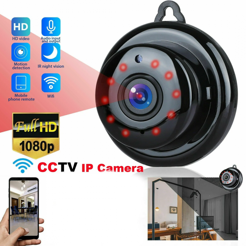 IR Mini Wifi Camera V380 APP 1080P HD