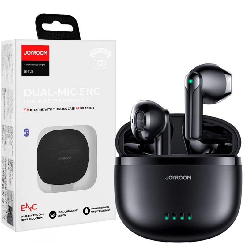 Buy Joyroom JR-TL11 Dual-Mic ENC True Wireless Earphones - Shop Now!