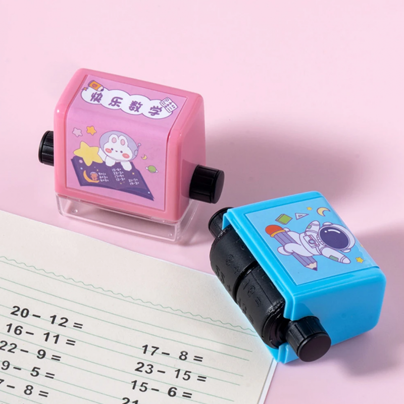 Roller Practice Number Stamp | Addition Subtraction Tool - Pack of 02