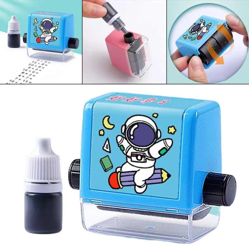 Roller Practice Number Stamp | Addition Subtraction Tool - Pack of 02