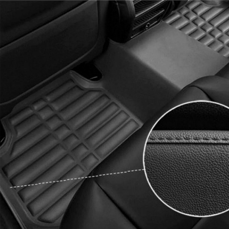 Enhance Your Toyota Fortuner with Premium Black 5D Floor Mats - Durable and Stylish!