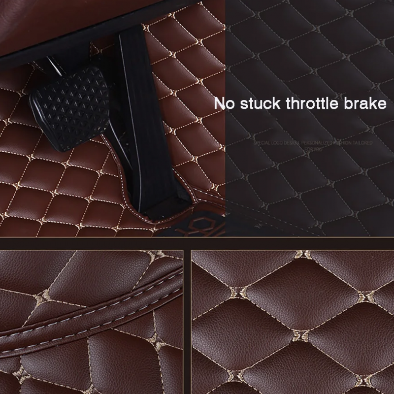 Enhance Your Toyota Fortuner with Premium Brown 5D Floor Mats - Durable and Stylish!