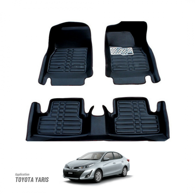 Toyota Yaris 5D Floor Mats Black