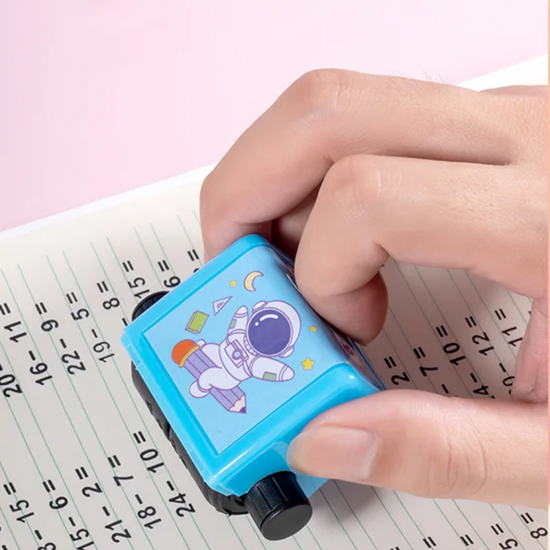 Roller Practice Number Stamp Subtraction Tool - Educational Math Aid