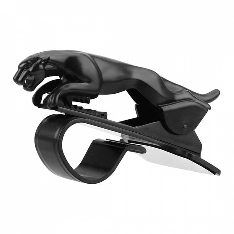 Secure Your Drive with Style - Car Phone Holder Leopard 360° Mount | Adjustable Clip for Cell Phones and GPS