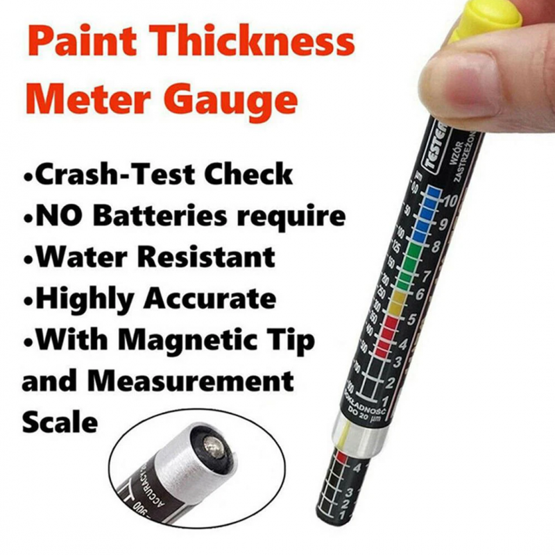 Ensure Perfect Paint with Car Paint Tester Pen - Precision Paint Thickness Gauge for Flawless Automotive Finishes