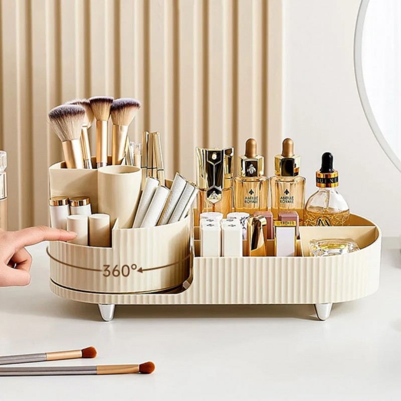 Desktop Makeup Organizer - Keep Your Cosmetics Neatly Organized | Shopright.pk