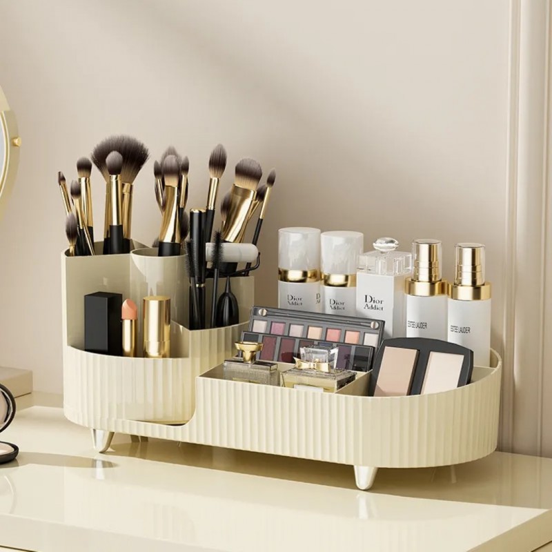Desktop Makeup Organizer - Keep Your Cosmetics Neatly Organized | Shopright.pk