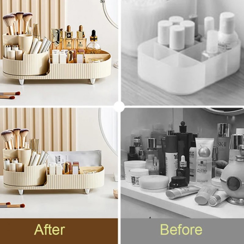 Desktop Makeup Organizer - Keep Your Cosmetics Neatly Organized | Shopright.pk