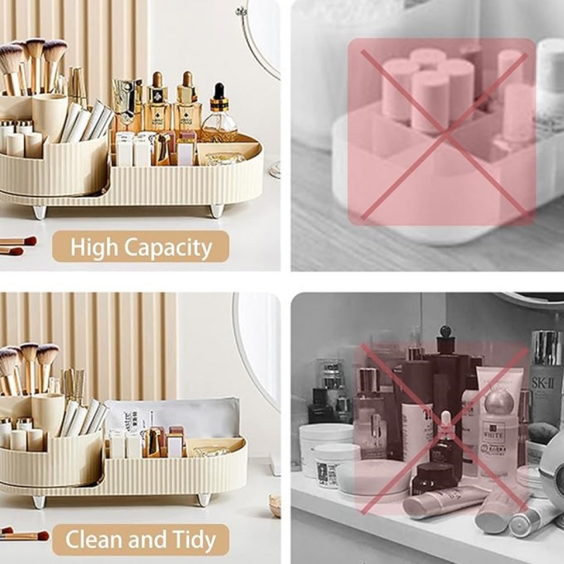 Desktop Makeup Organizer - Keep Your Cosmetics Neatly Organized | Shopright.pk