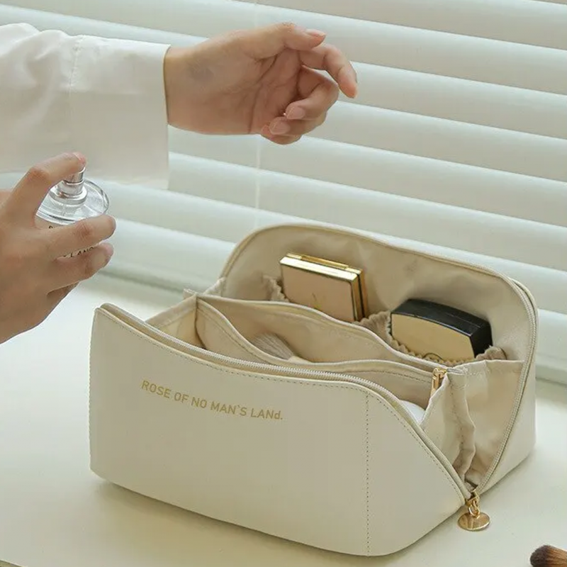 Elevate Your Glam with a Leather Makeup Organizer Bag - Stylish and Practical Storage | Shopright.pk