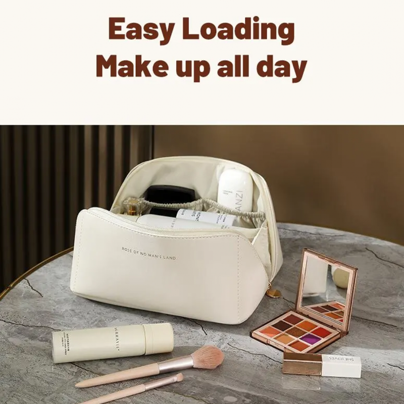 Elevate Your Glam with a Leather Makeup Organizer Bag - Stylish and Practical Storage | Shopright.pk