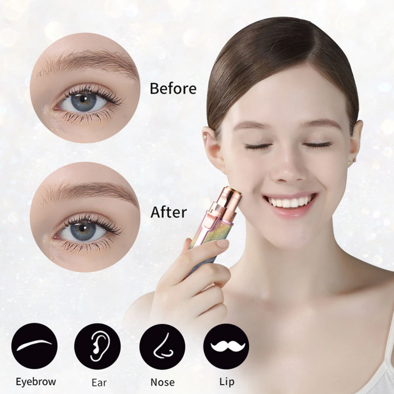2 in 1 Electric Eyebrow Trimmer and Hair Shaver Effortless Grooming! I Shopright.pk