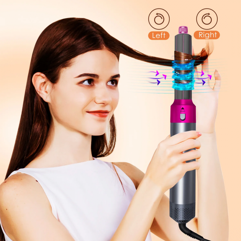 Revolutionize Your Hairstyling with 5-In-1 Heat Comb Hair Dryer | Shopright.pk