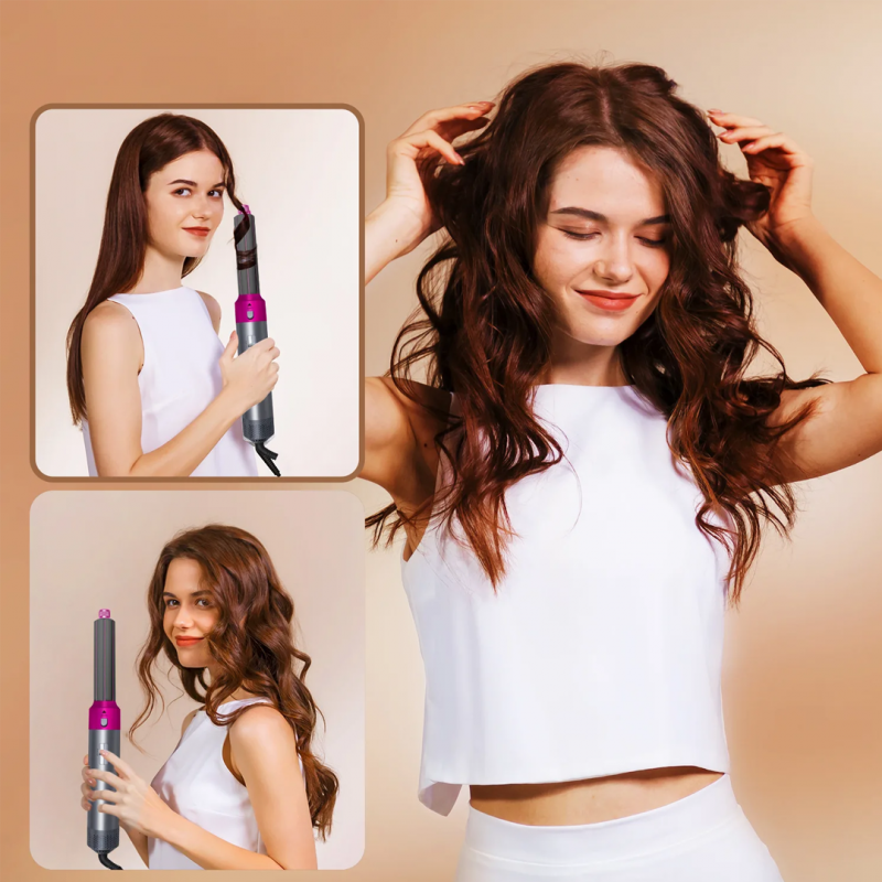 Revolutionize Your Hairstyling with 5-In-1 Heat Comb Hair Dryer | Shopright.pk
