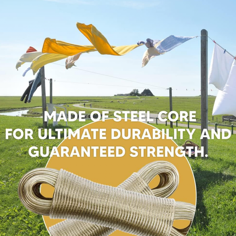 Steel Washing Line Rope for Effortless Laundry | Shopright.pk