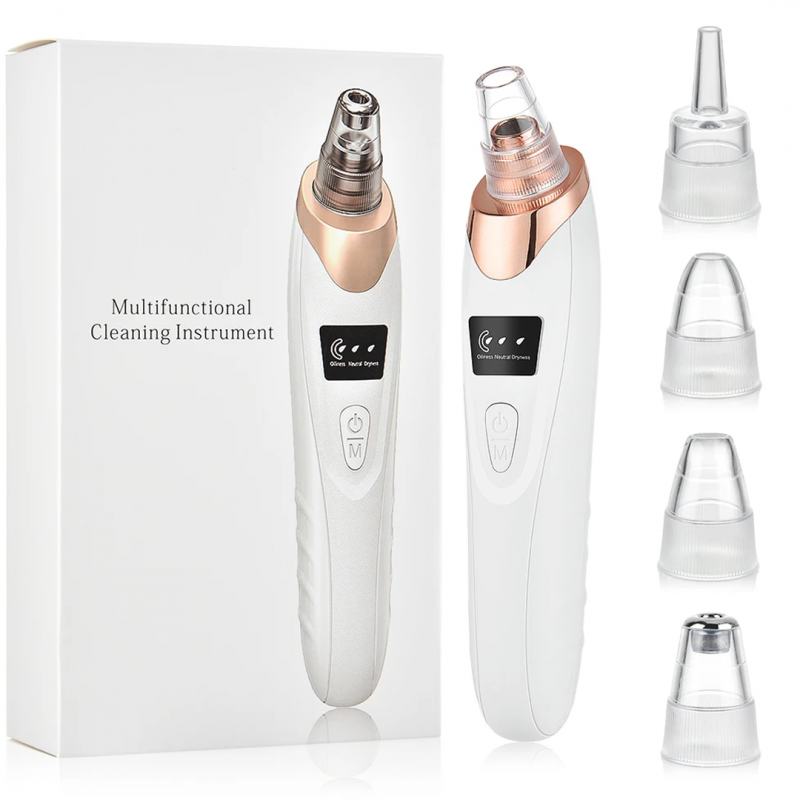 Skincare with Electric 5 in 1 Blackhead Acne Oil Remover | Shopright.pk