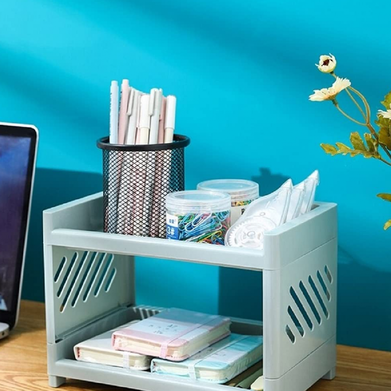 Multifunctional Double-Layer Mini Rack | Home Accessories | Shopright.pk