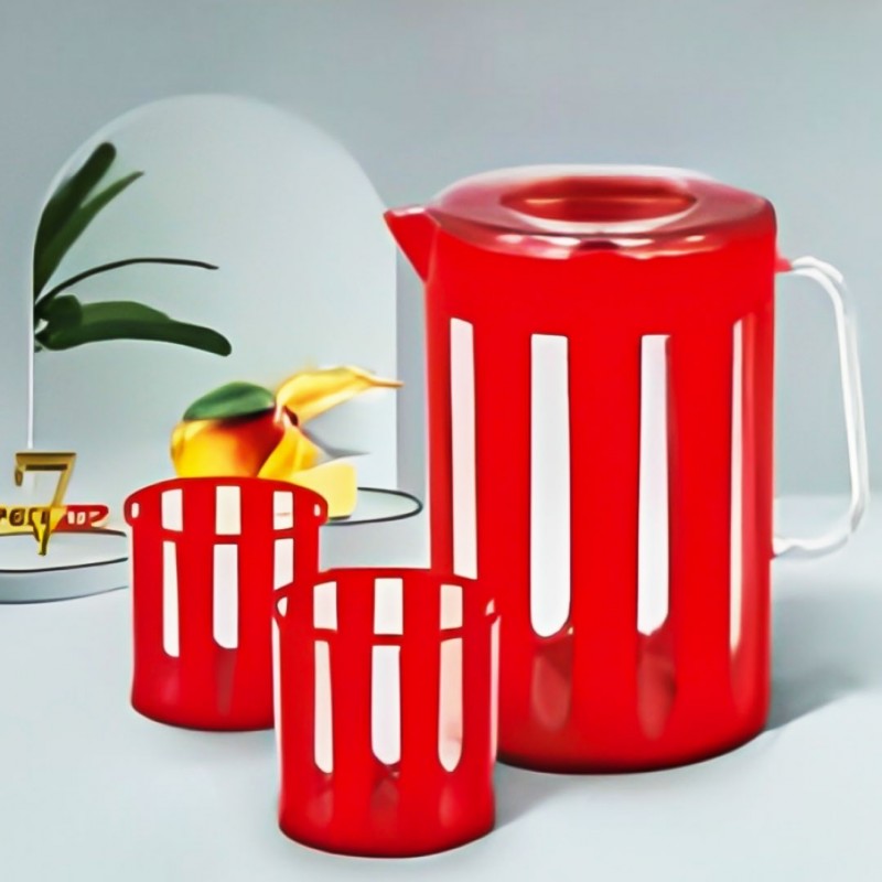Water Set Plastic 6 Pcs Glass & Jug