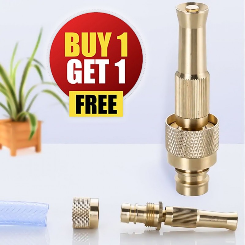 High Pressure Brass Hose Nozzle (Buy 01 & Get 01 Free)