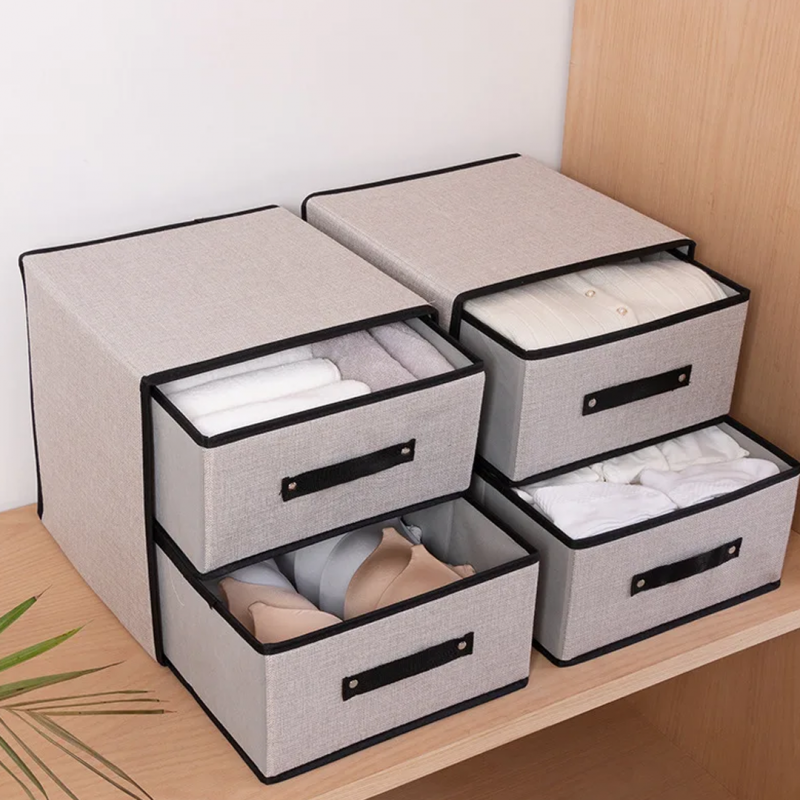 Fabric 2 Drawer Washable Storage Box | Home Accessories | Shopright.pk