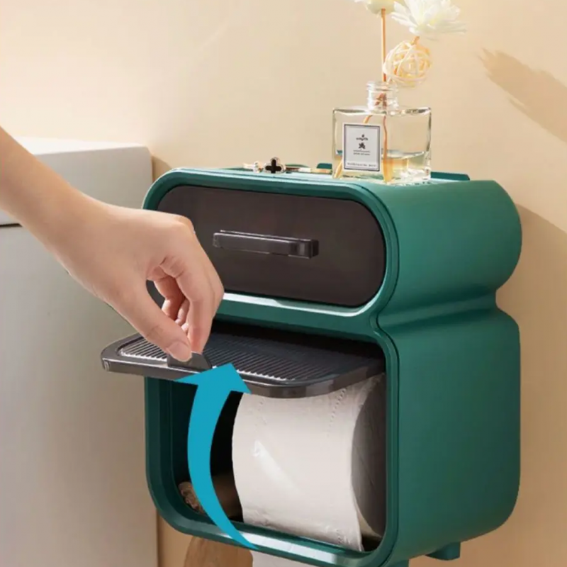 Multifunctional Toilet Paper Holder Rack | Bathroom Accessories | Shopright.pk