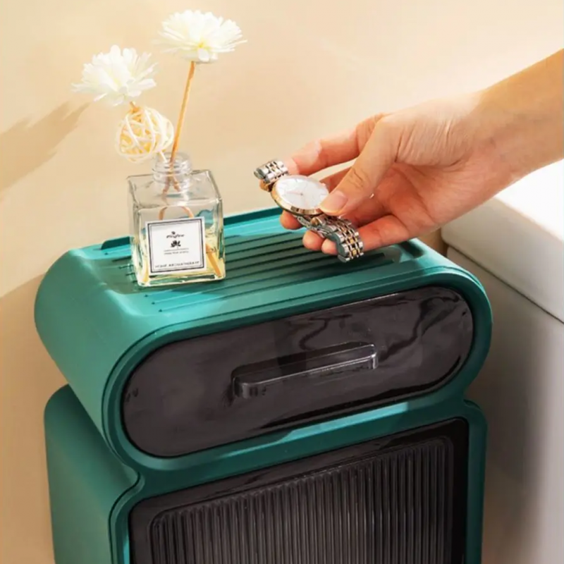 Multifunctional Toilet Paper Holder Rack | Bathroom Accessories | Shopright.pk