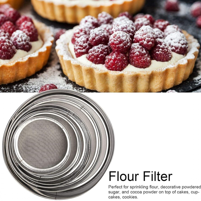 Stainless Steel Round Shape Flour Strainer