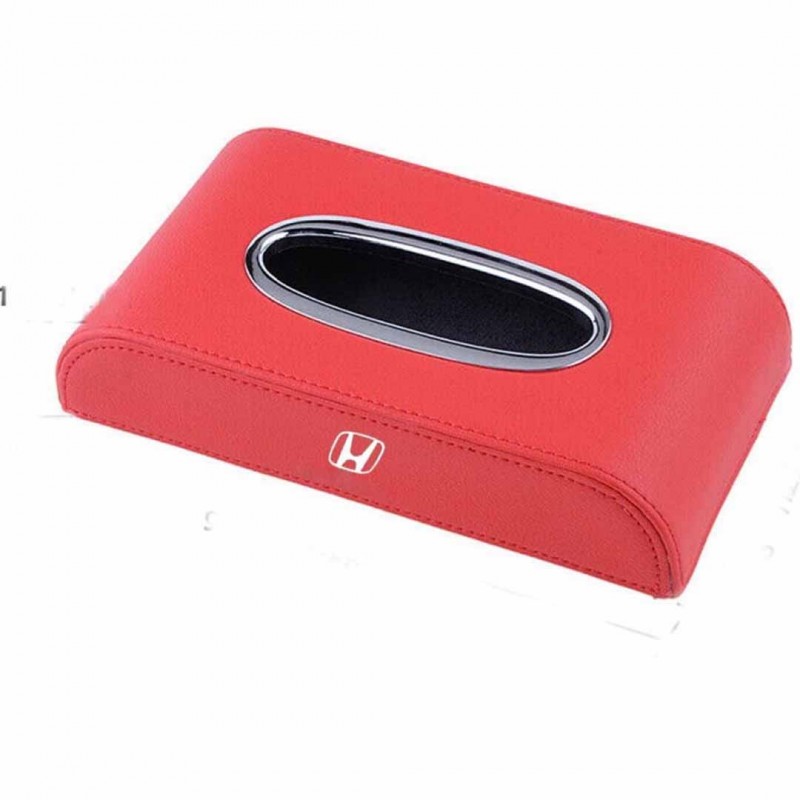 Honda Logo Car Tissue Box Red