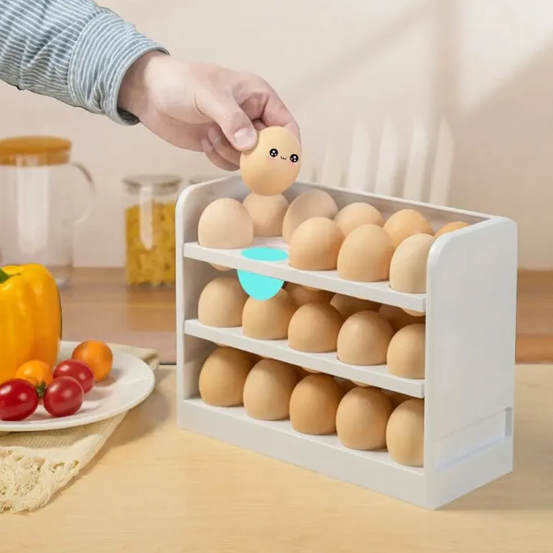 Egg Storage Container Case Rotating