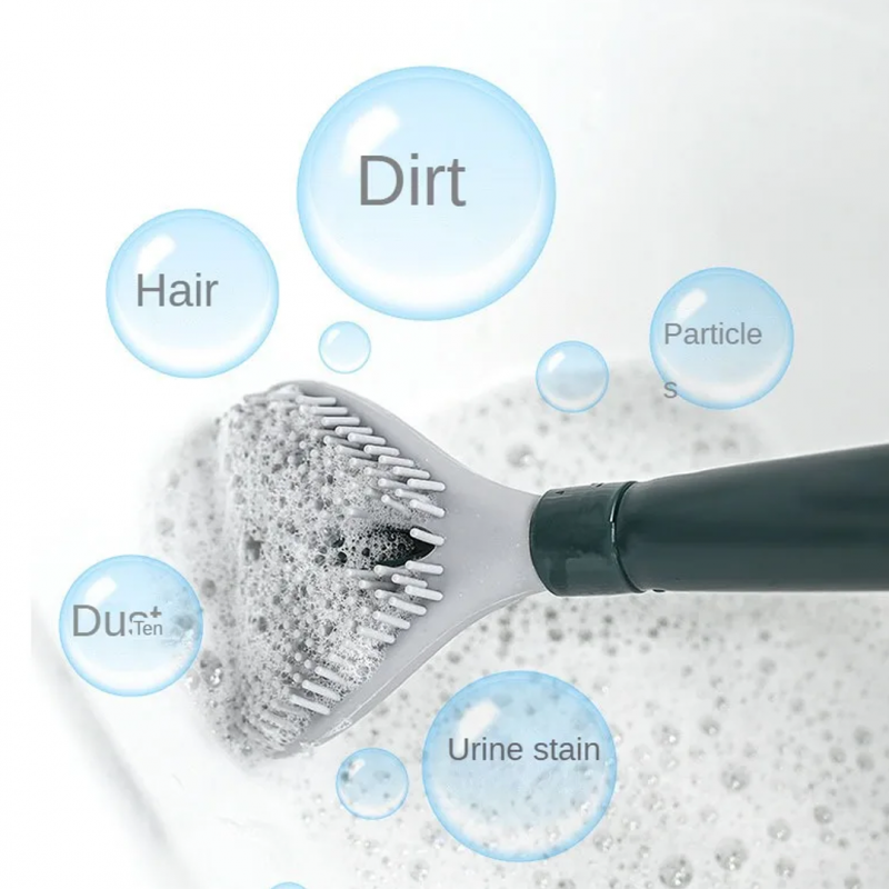 Effortless Cleaning with Soap Dispensing Toilet Brush Holder | Bathroom Accessories | Shopright.pk