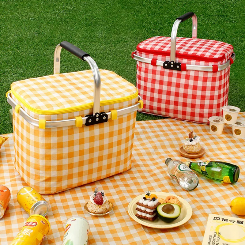 Multifunctional Foldable Insulated Picnic Basket