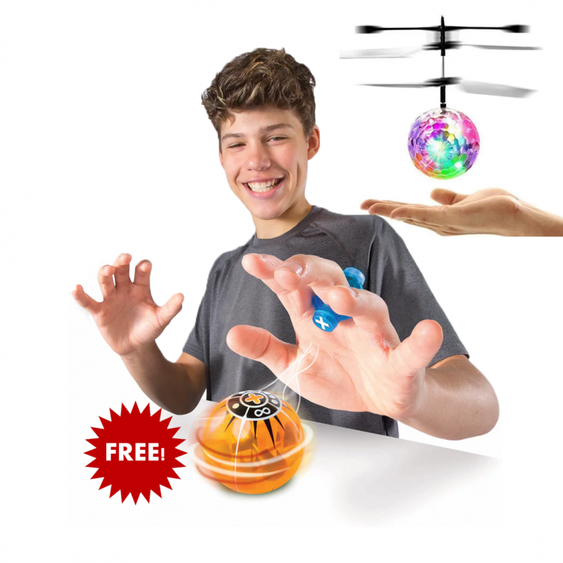 Get 2 for the Price of 1: Helicopter Orb Ball and Fingertip Magic Spin Ball – Shop Now at ShopRight