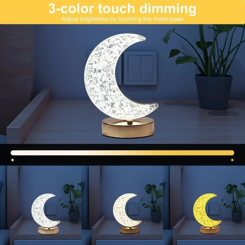 Moon Crystal Table Lamp