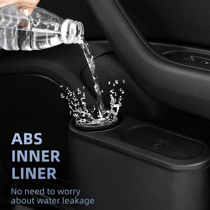 2 in 1 Multifunction Mini Car Trash Can with Lid and Cup Holder | Car Organiser Accessories | Shopright.pk