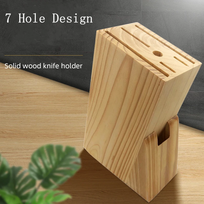 7pcs Knife Set with Wooden Block
