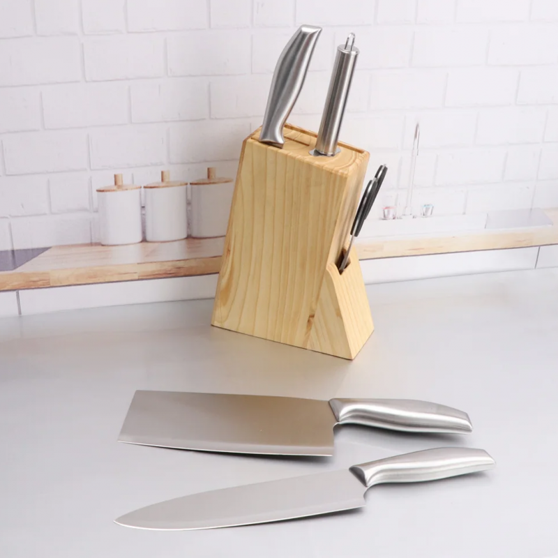 7pcs Knife Set with Wooden Block