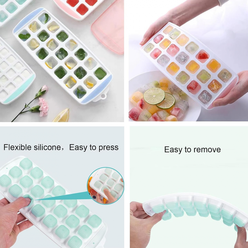 Convenient Small Ice Cube Trays with Lid | Kitchen Tools | Shopright.pk