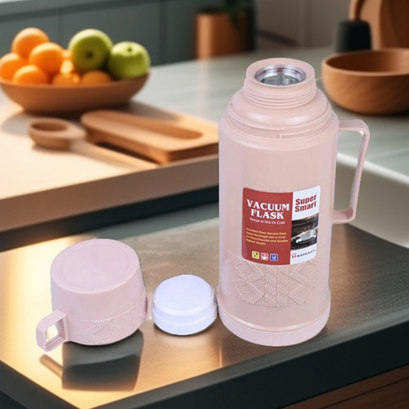 Hot Cold Insulated Glass Liner Plastic Vacuum Flask