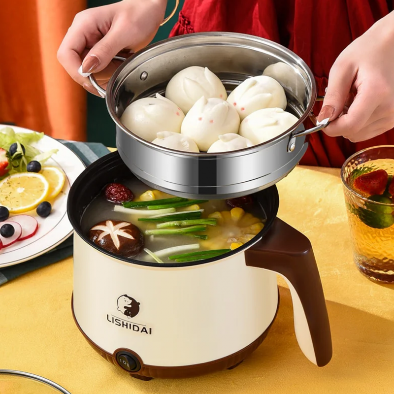 Electric Multi Cooker Double Layer Steamed Eggs Pan Soup Pot