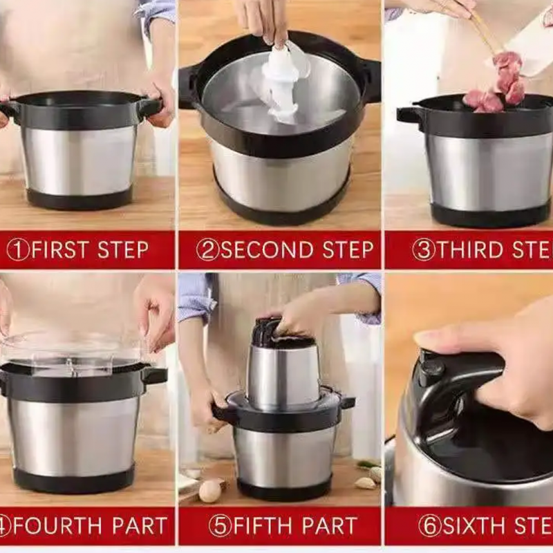 Multi Function Meat Grinder Machine Chopper Mincer 6l 220v 1000w