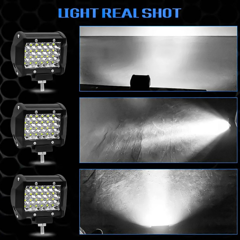 24 LED 4 Inch Light Bar for Car Truck Jeep