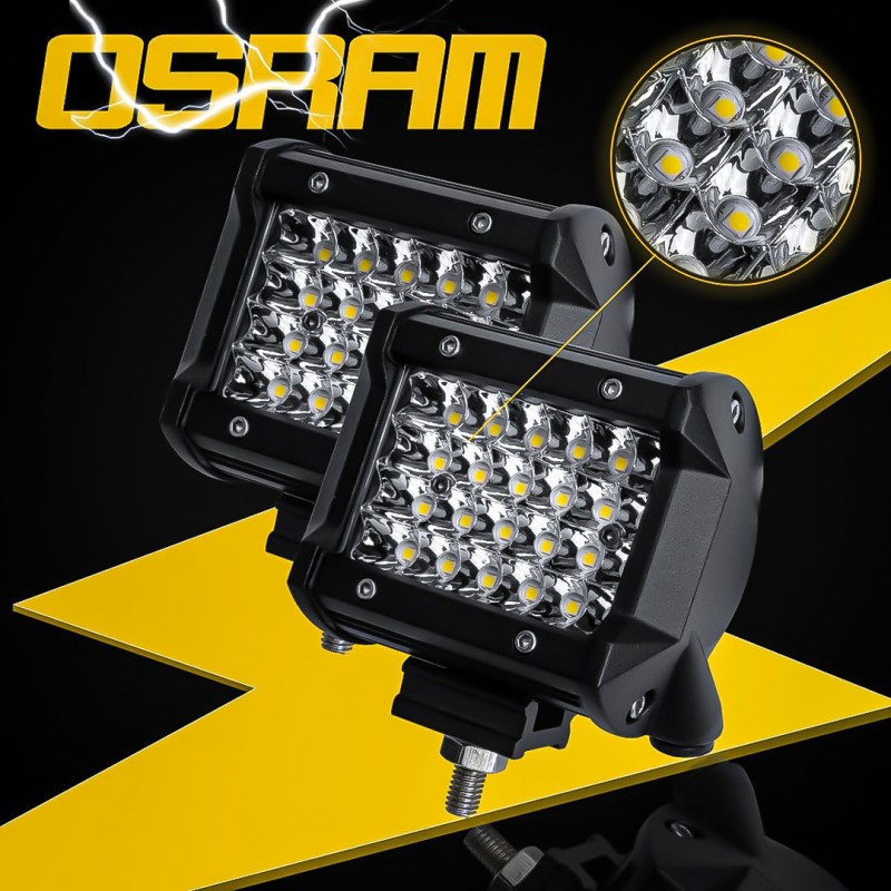 24 LED 4 Inch Light Bar for Car Truck Jeep