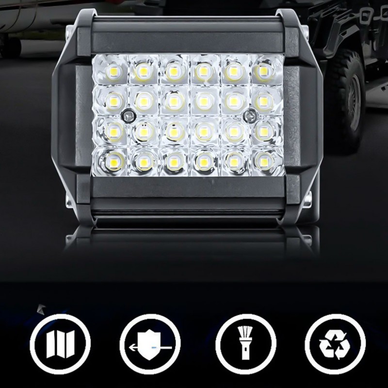 24 LED 4 Inch Light Bar for Car Truck Jeep