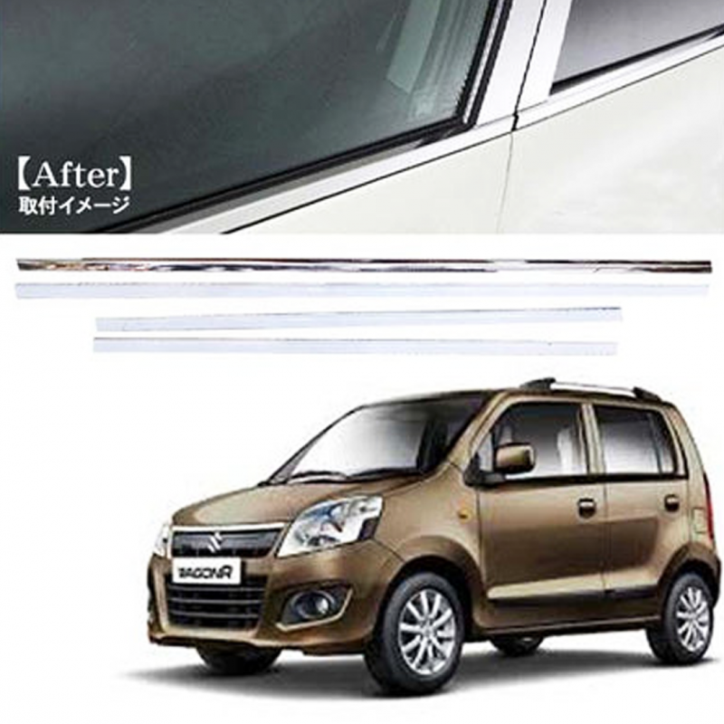 Suzuki Wagon R with Chrome Weather Strips | Car Accessories | Shopright.pk