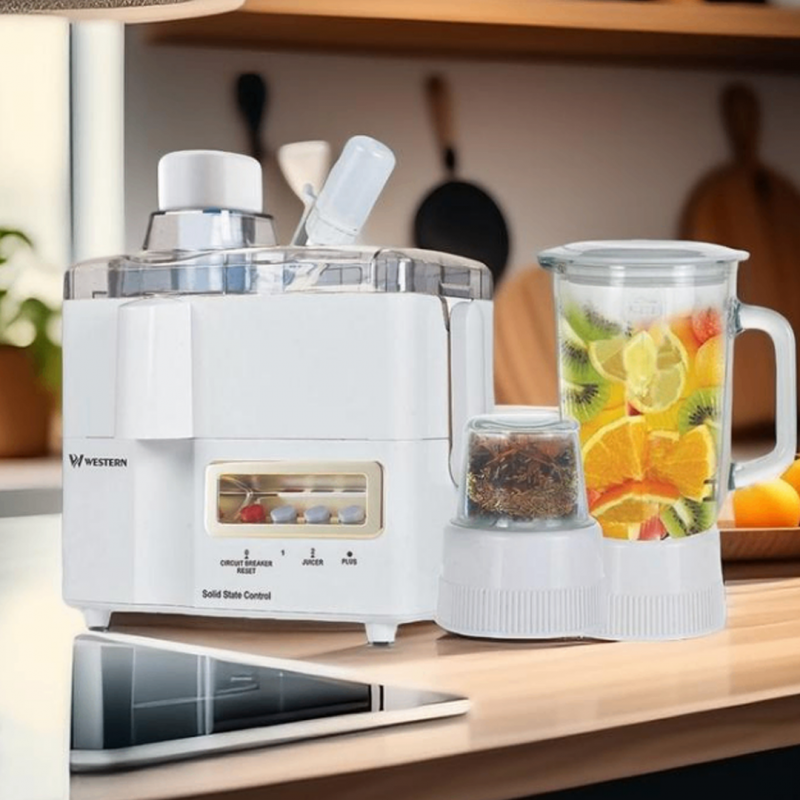 Western 3 in 1 Juicer Blender Dry Mill W-707