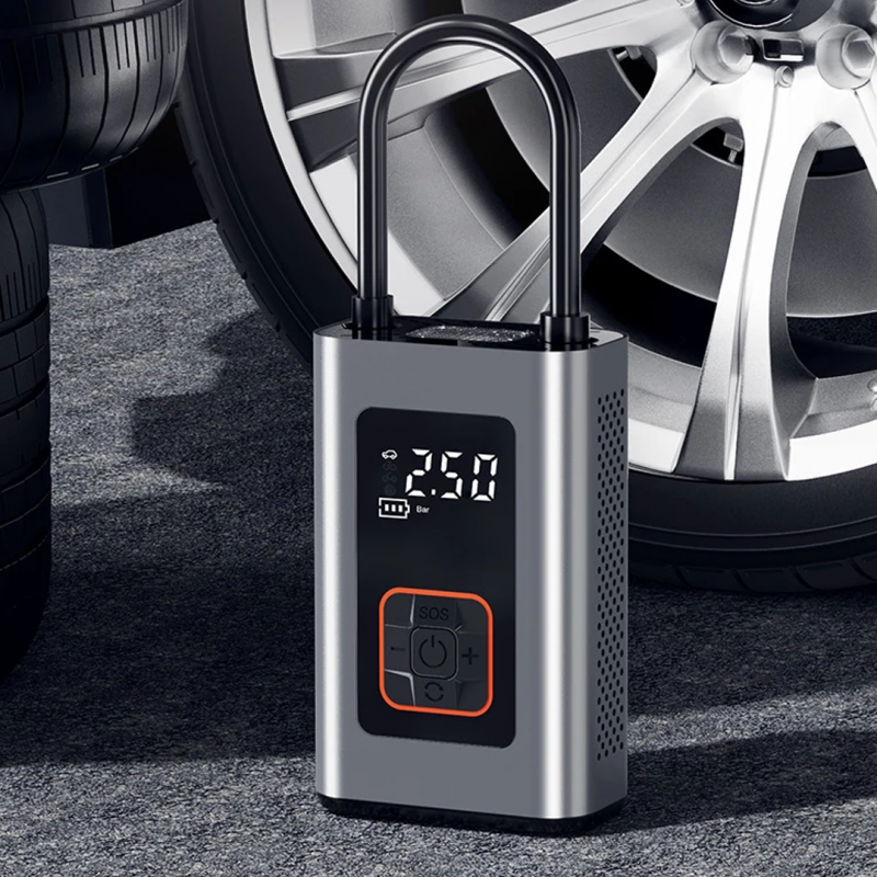 3 IN 1 Portable Electric Air Compressor Power Bank - P99 | Car Accessories | Shopright.pk