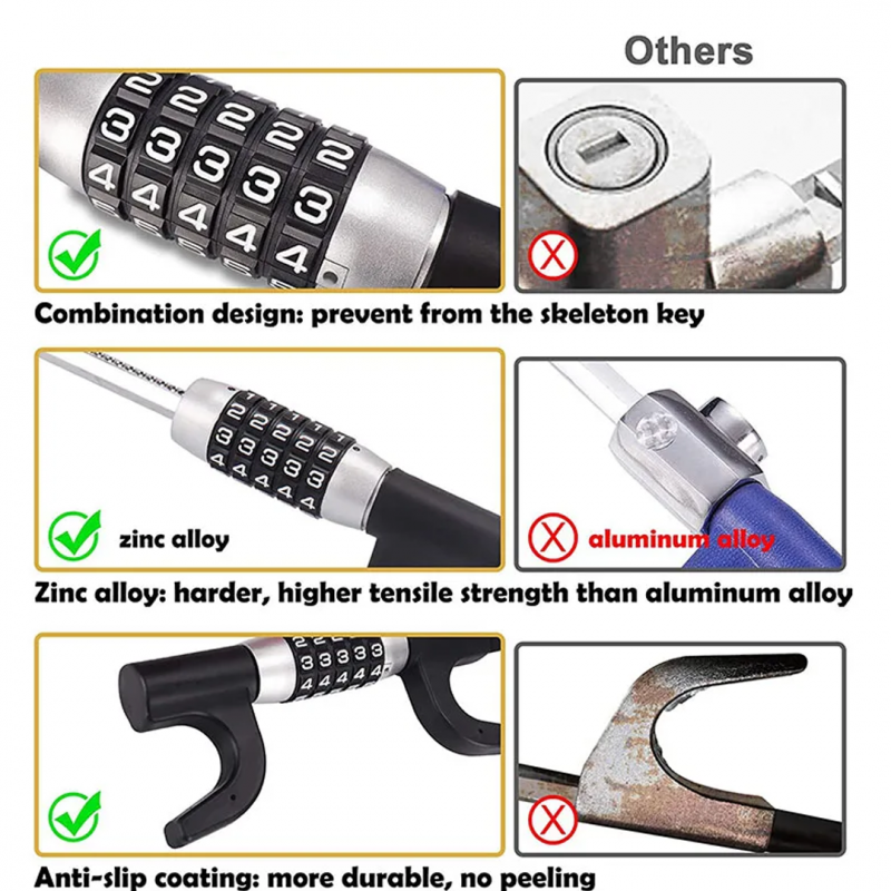 Password Steering Wheel Anti Theft Lock | Car Accessories | Shopright.pk
