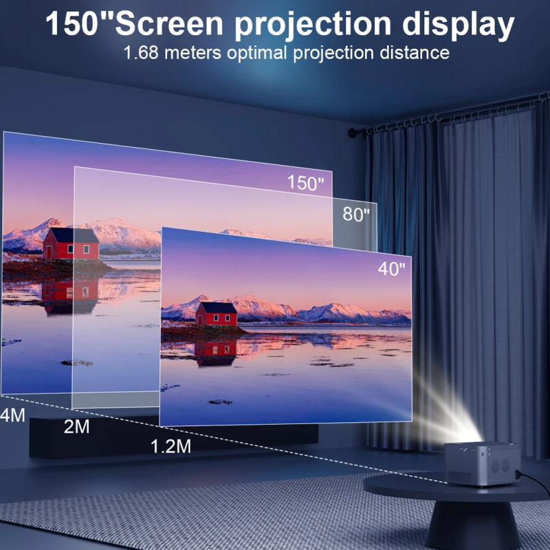 HY350 Android 11.0V Smart Projector 1080P | Wifi & Bluetooth 5.0 | Projector | Shopright.pk